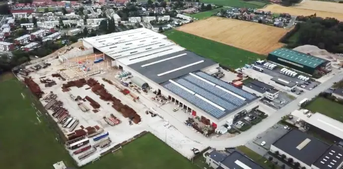 Industriële elektrische installatie voor Group Delrue – nieuwe productiehal en kantoren van 19.400 m²